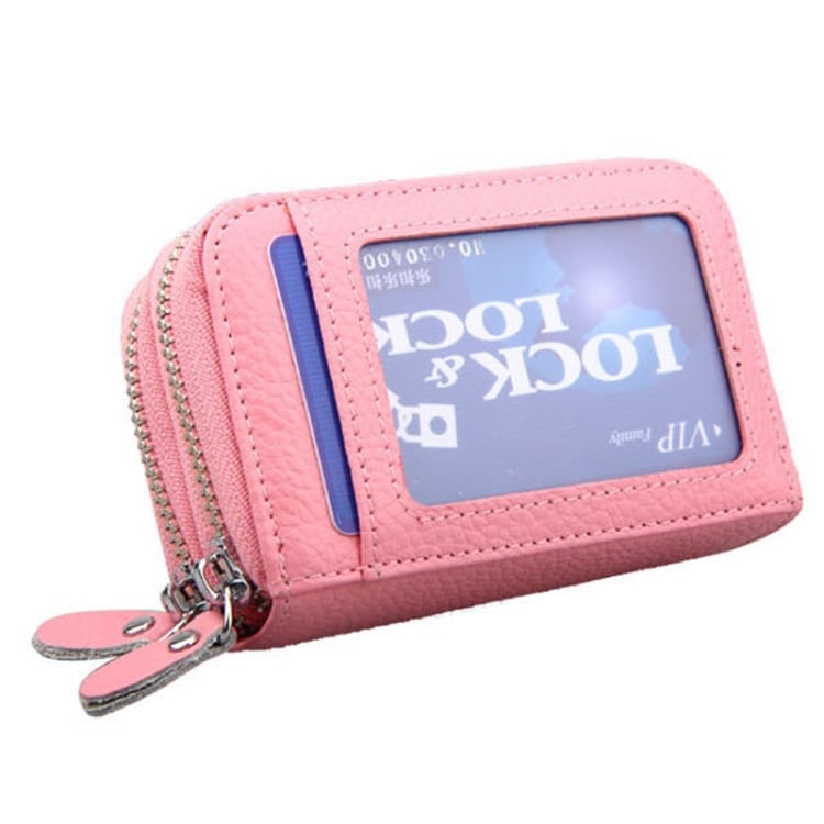 Pinkki Lompakko RFID suojalla - Useita lokeroita