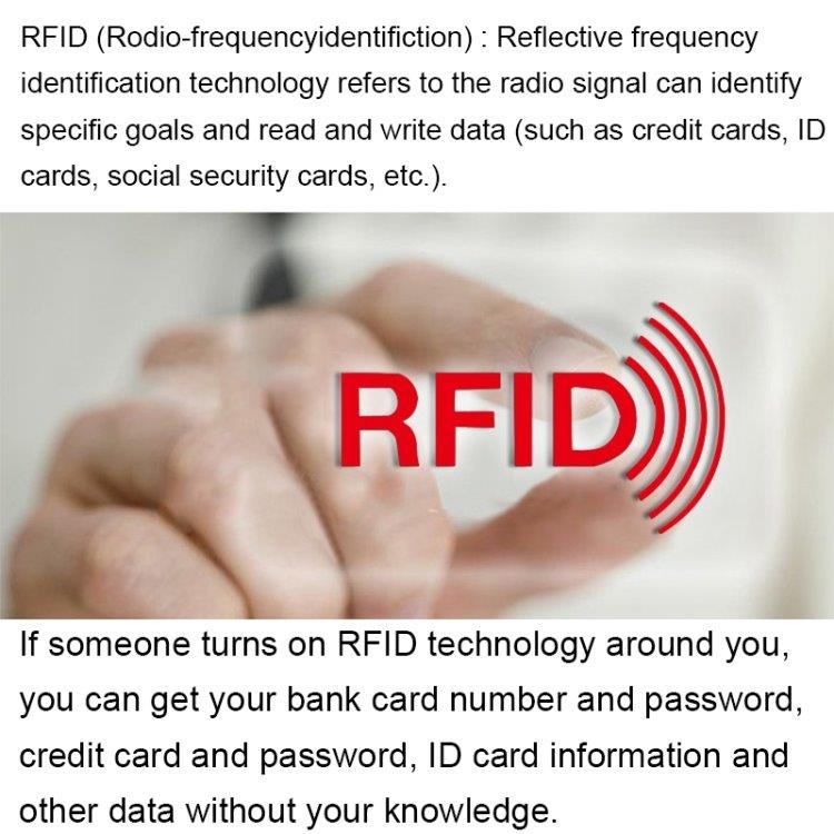 Sininen Lompakko RFID suojalla - Useita lokeroita