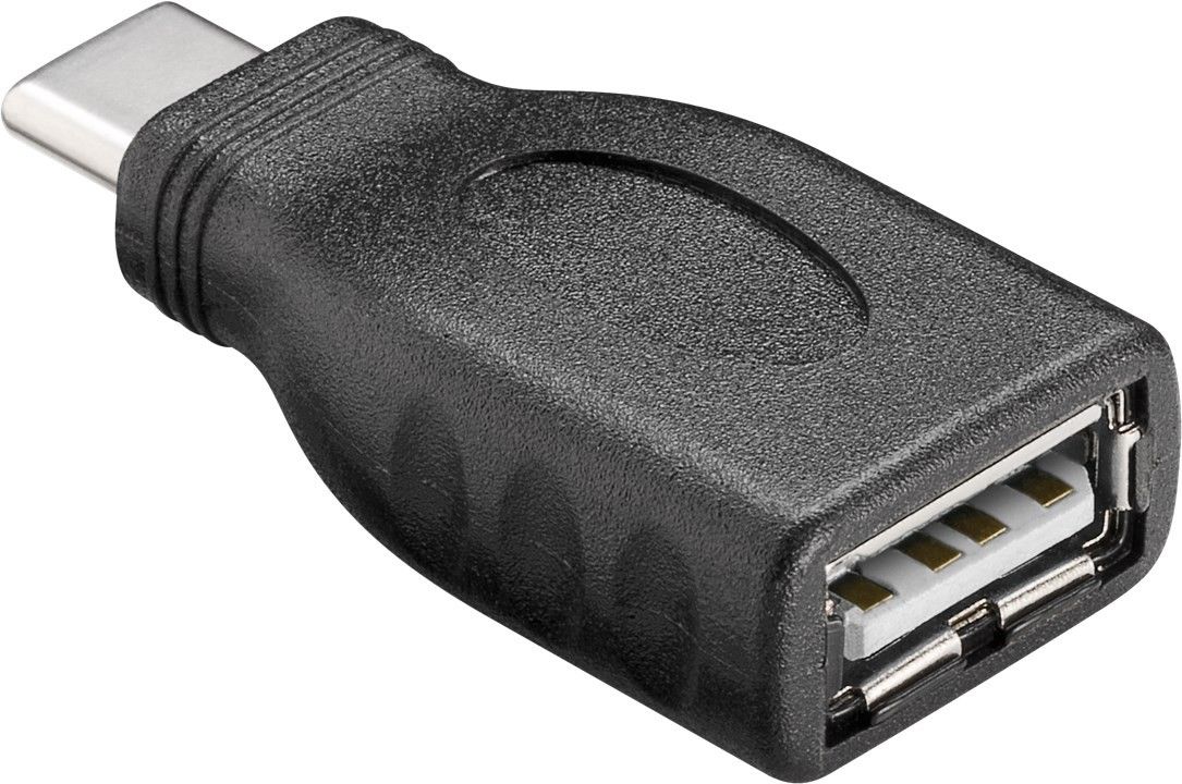 Goobay USB-Sovitin USB-A 2.0 - USB-C - Musta