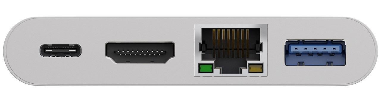Goobay USB-C Multiport-sovitin + HDMI/Ethernet