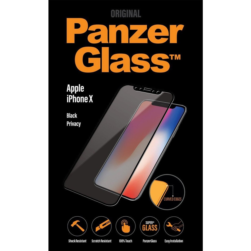 PanzerGlass Screenprotector PanzerGlass PREMIUM PRIVACY iPhone X/XS Musta