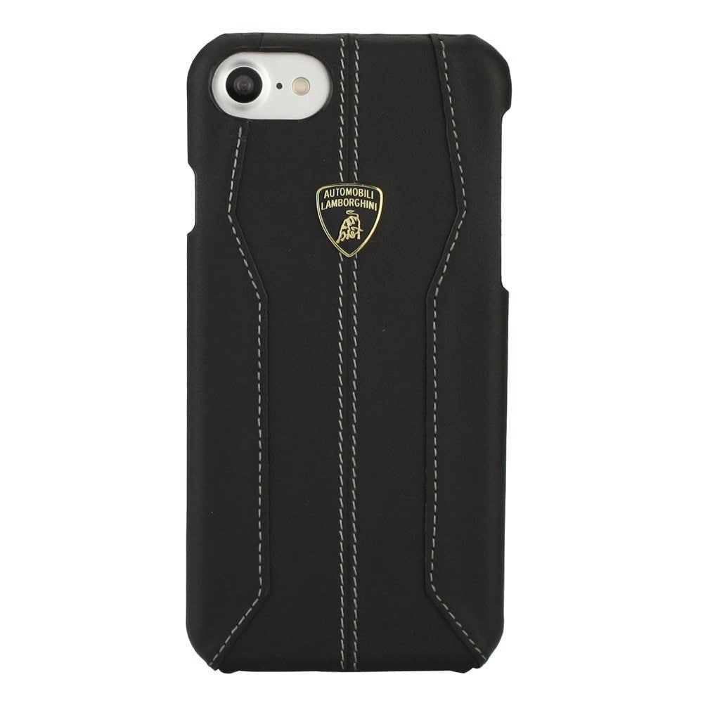Lamborghini Huracan D1 Leather Case iPhone 7/6S/6 Musta