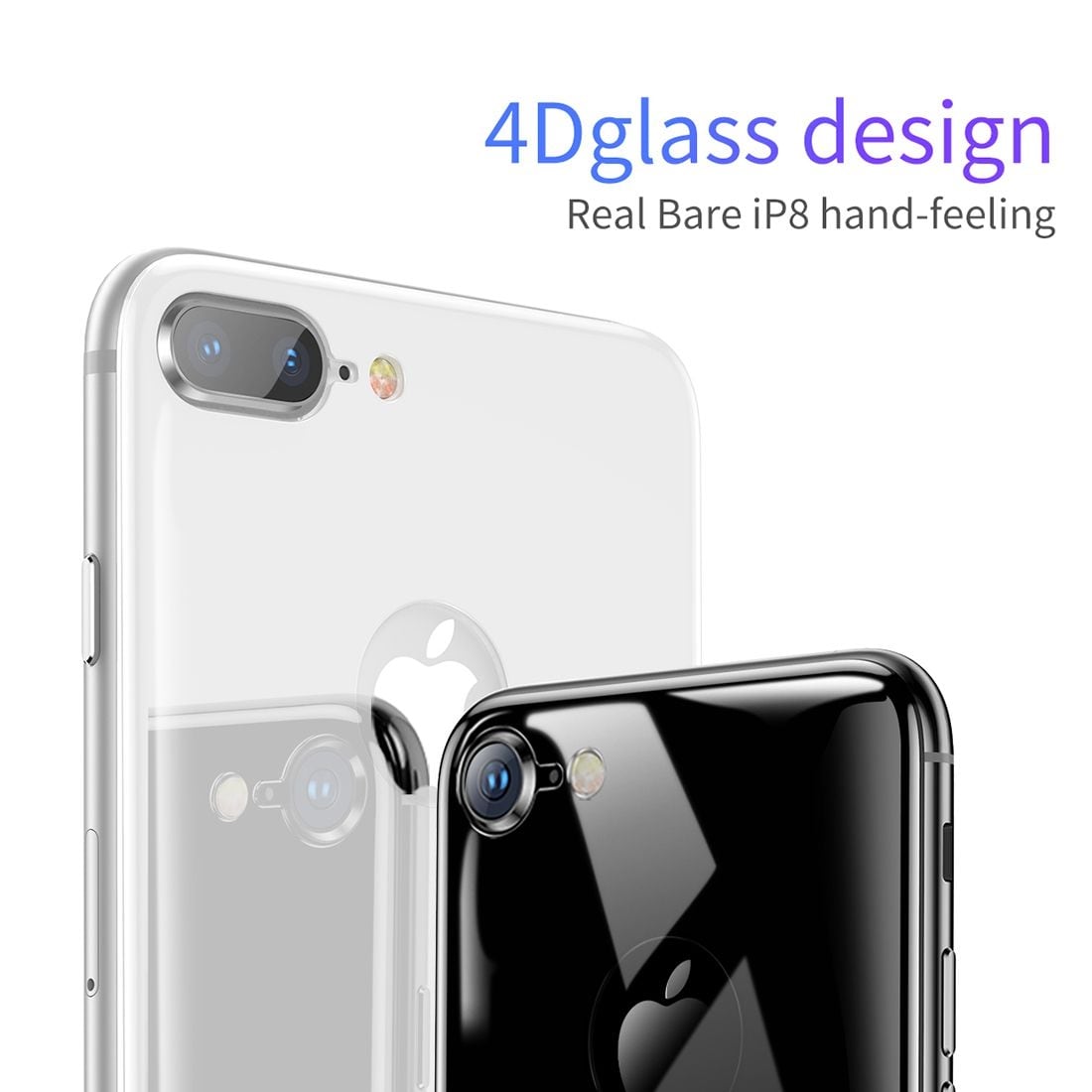 Baseus Näytönsuoja Takaosan suoja karkaistua lasia iPhone 8