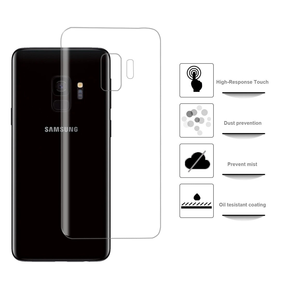 Näytönsuoja takaosa Samsung Galaxy S9