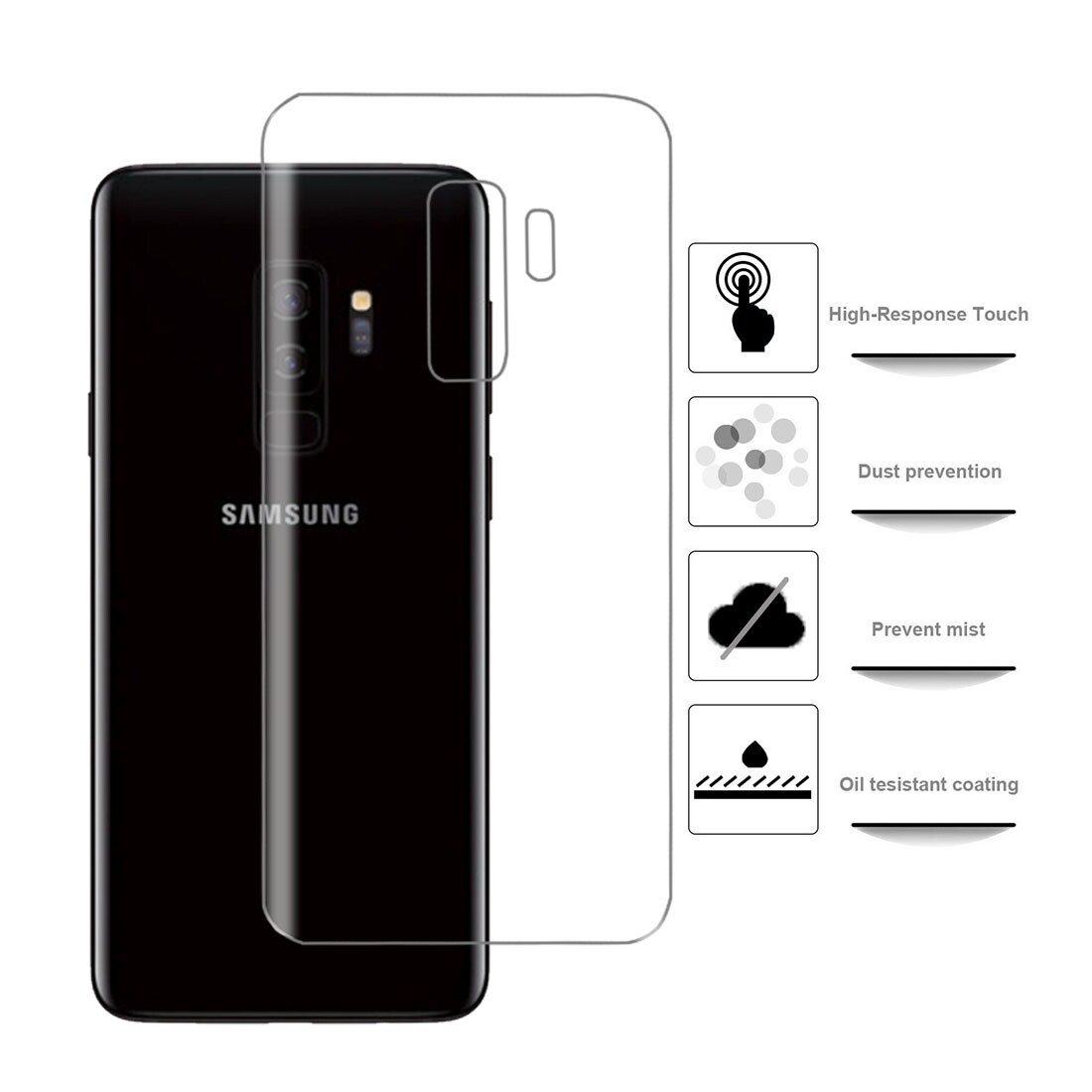 Näytönsuoja Takaosa Samsung Galaxy S9+