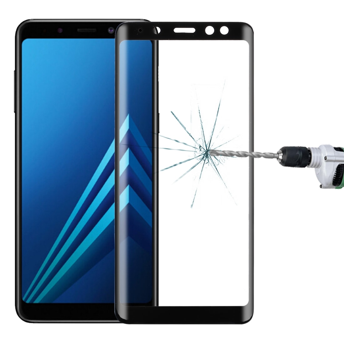 Näytönsuoja karkaistua Lasia Samsung Galaxy A8 Plus 2018