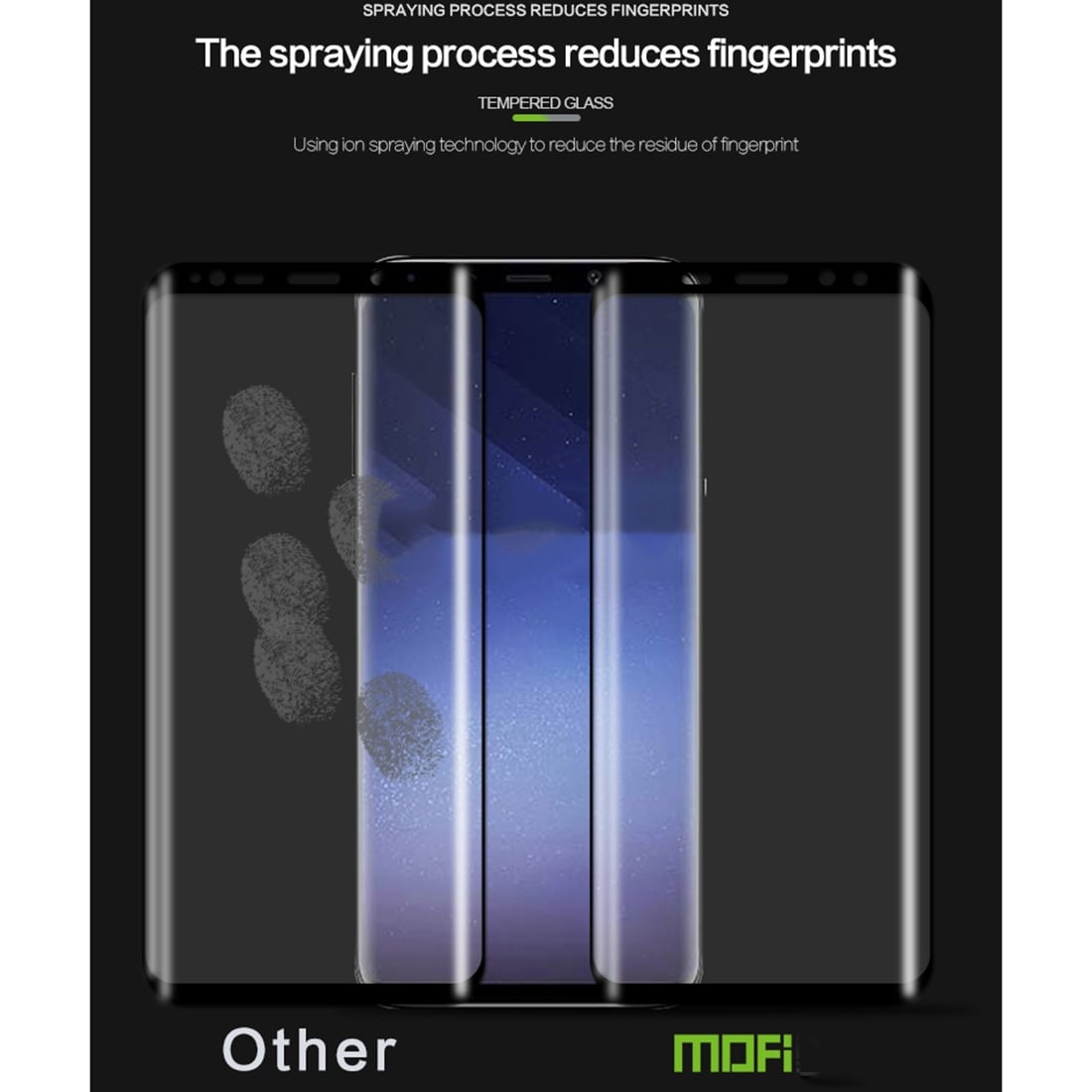 MOFI Näytönsuoja karkaistua Lasia Samsung Galaxy S9