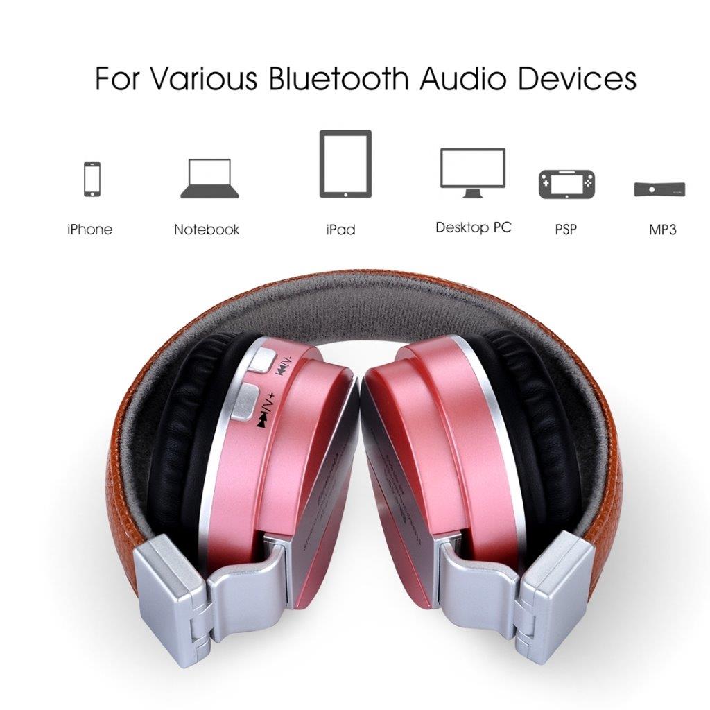 Roséguld Retro Bluetooth Headphone Matkapuhelimelle