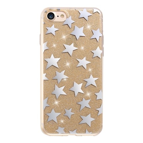 Glitter kuori tähdet iPhone 7 / iPhone 8 Kulta