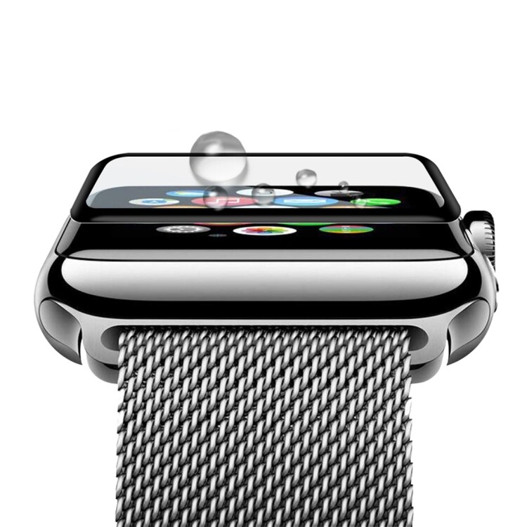 Kaareva Näytönsuoja karkaistua lasia Apple Watch Series 3 38mm