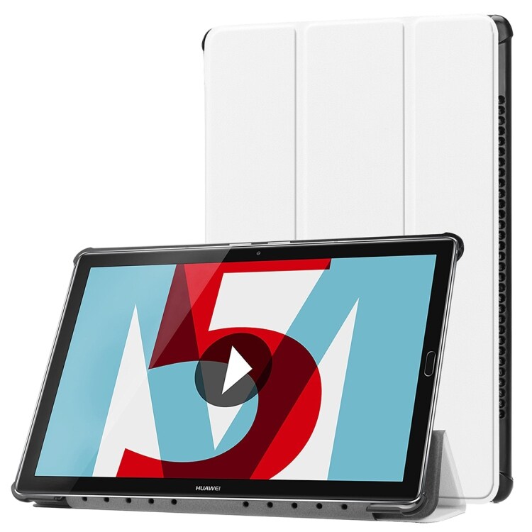 Valkoinen Trifold Kotelo Huawei  MediaPad M5 10.8