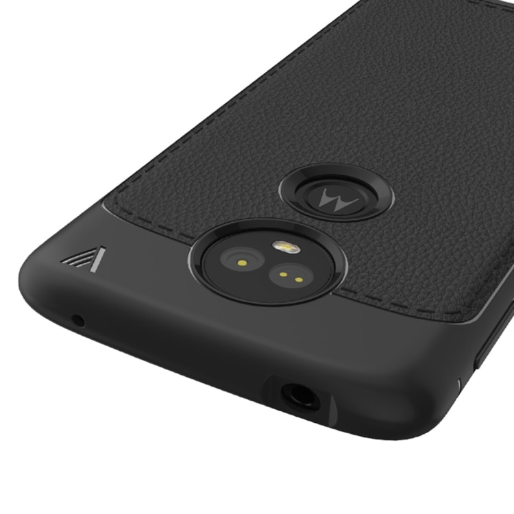 Kuori nahka viimeistelyä Motorola Moto E5 Plus