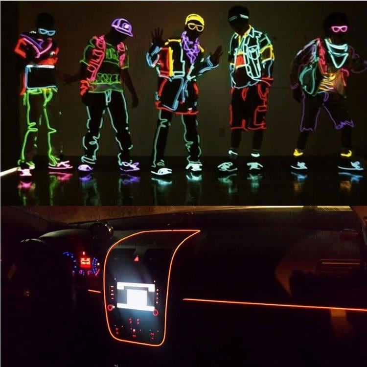 Itsevalaiseva paristokäyttöinen Party LED-nauha keholle / autoon / Juhliin
