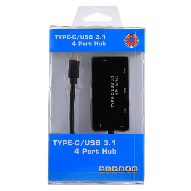 USB-Hubi USB C -  4XUSB
