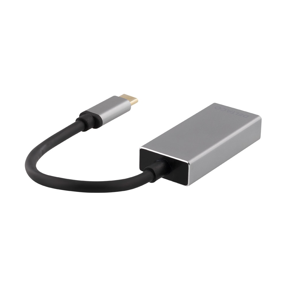 DELTACO USB-C - DP adapteri