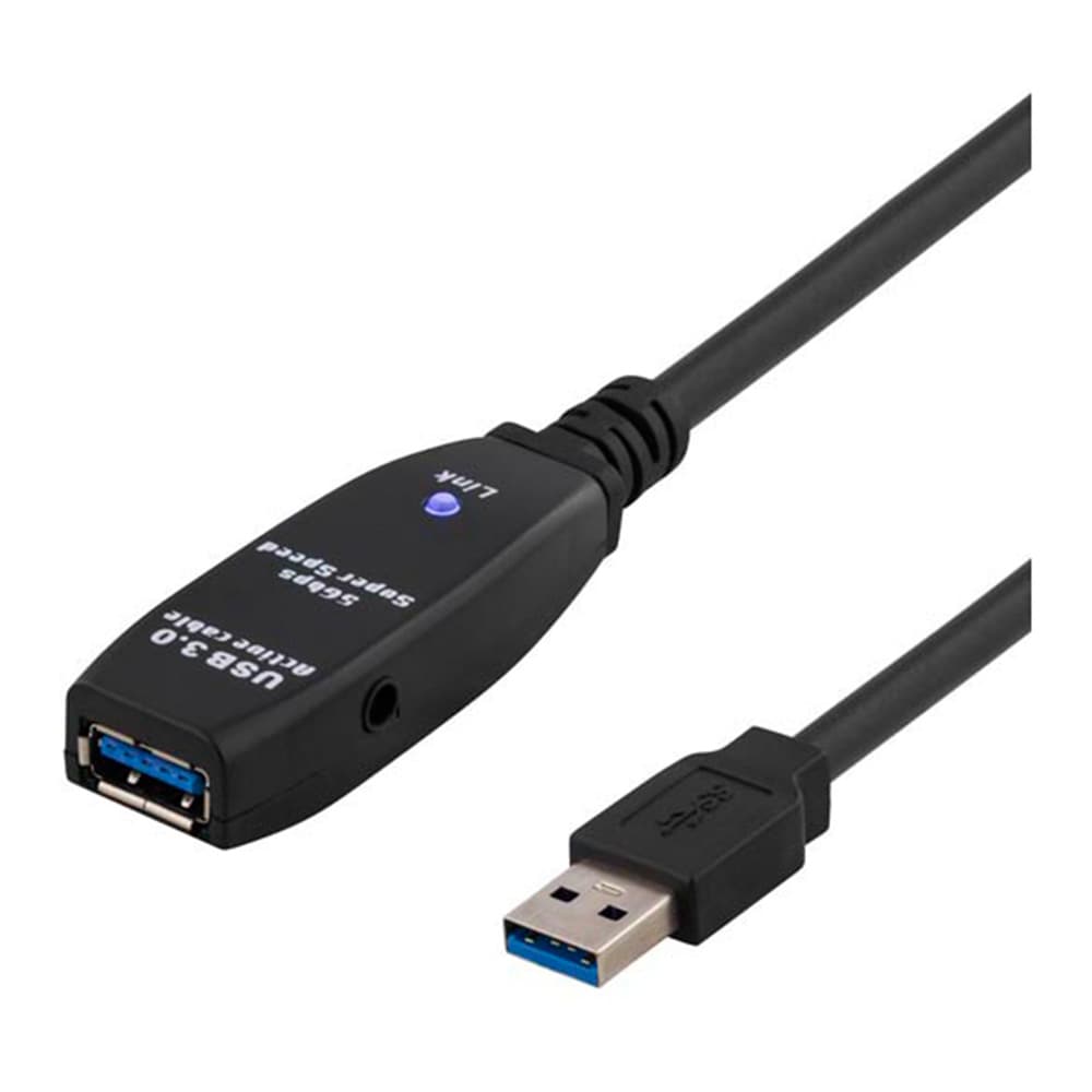 DELTACO PRIME USB 3.0-jatkokaapeli 7 Metriä