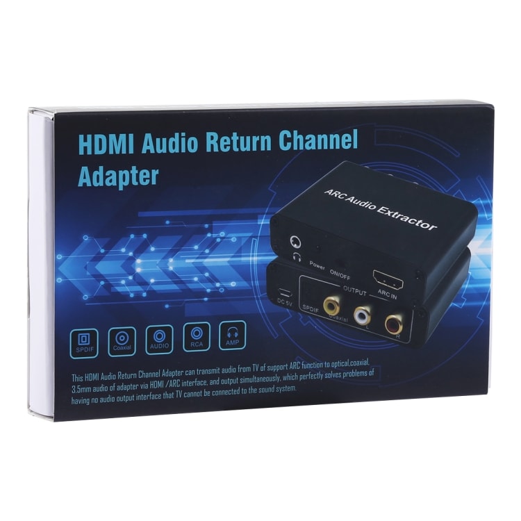 ARC Muunnin - HDMI ARC - SPDIF + Coaxial + L/R 192KHz
