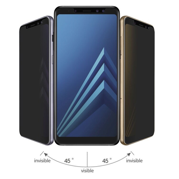 ENKAY Temperoitu Näytönsuoja 9H 2.5D Privacy Galaxy A8+ (2018)