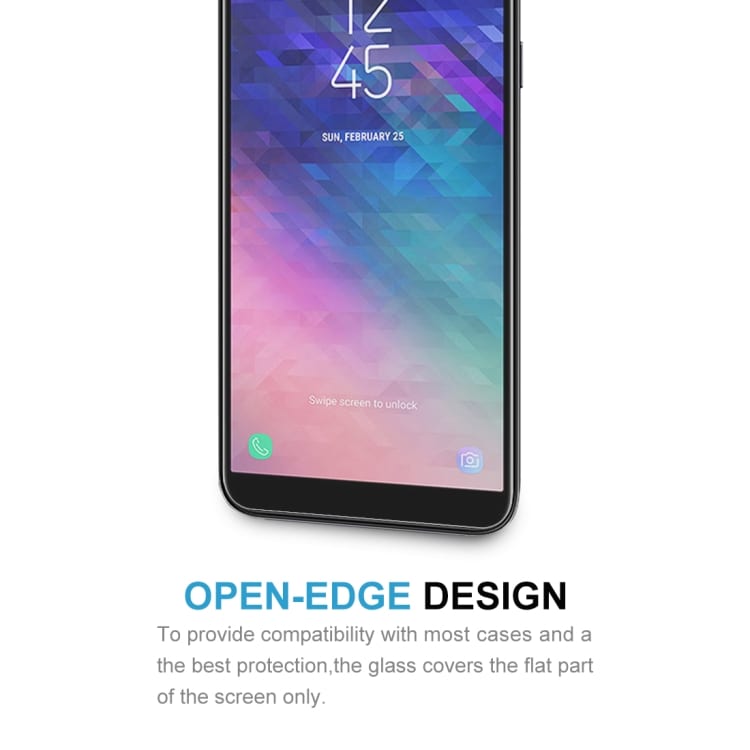 Temperoitu Näytönsuoja 9H 2.5D Samsung Galaxy A6 (2018) 2-pakkaus