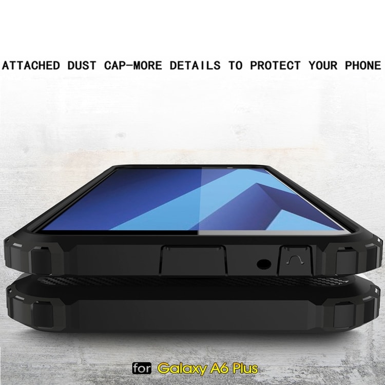 Armor Takakansi Samsung Galaxy A6+ 2018 Musta