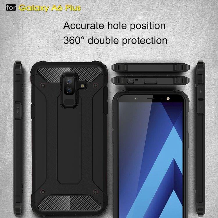 Armor Takakansi Samsung Galaxy A6+ 2018 Musta