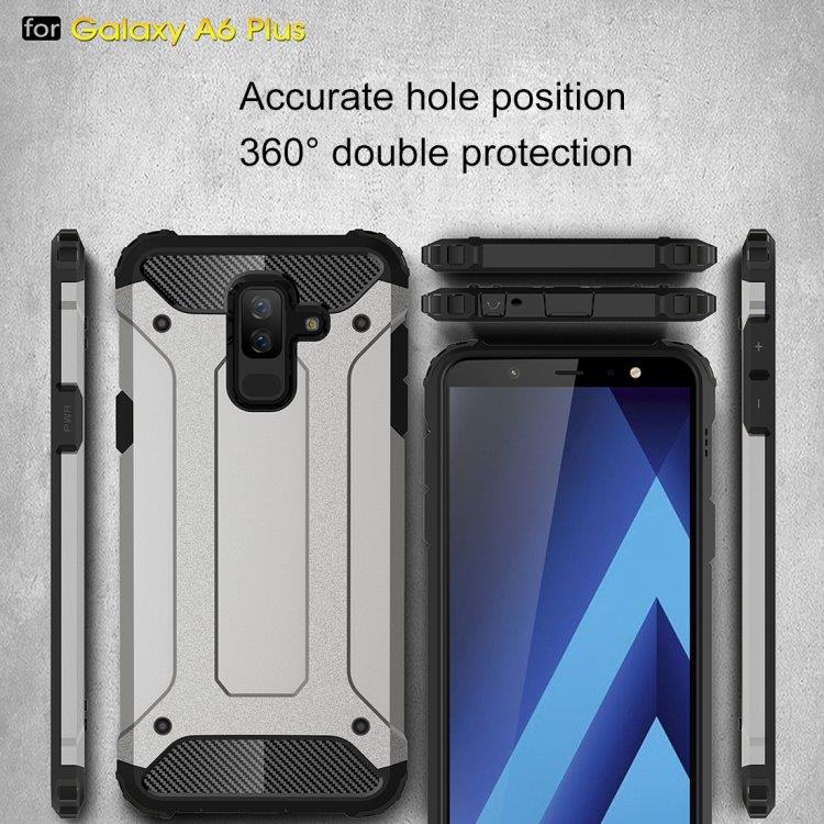 Armor Takakansi Samsung Galaxy A6+ 2018 Harmaa