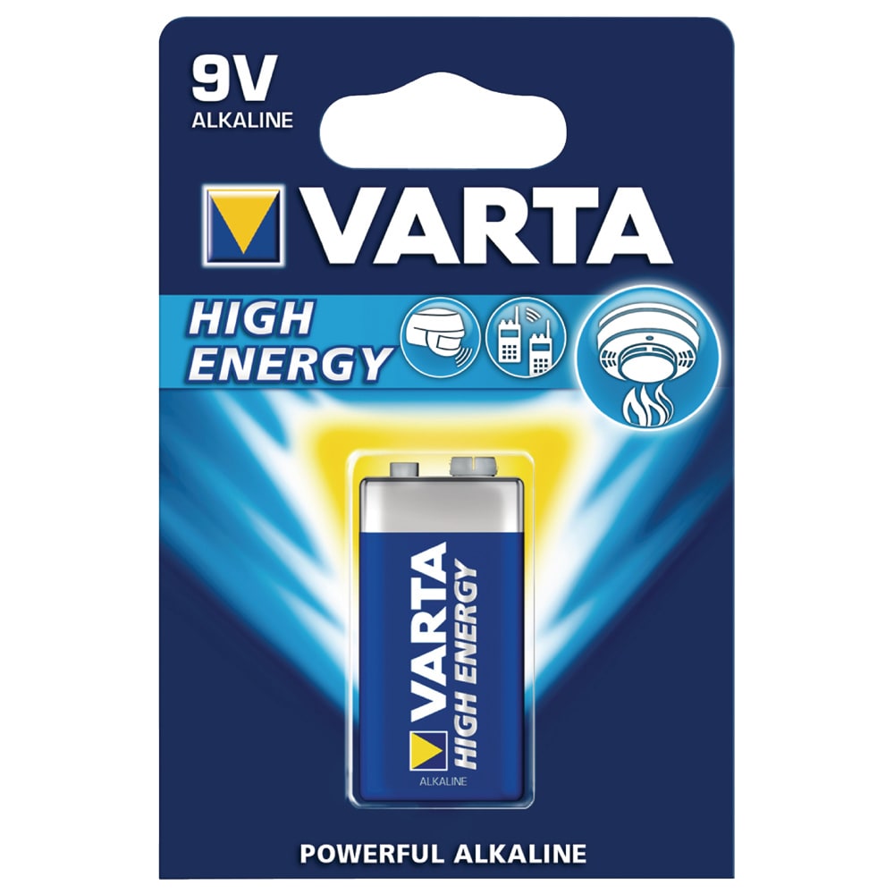 Varta 6LR61  HIGH ENERGY Paristo E-Block (9V-Block) 1er