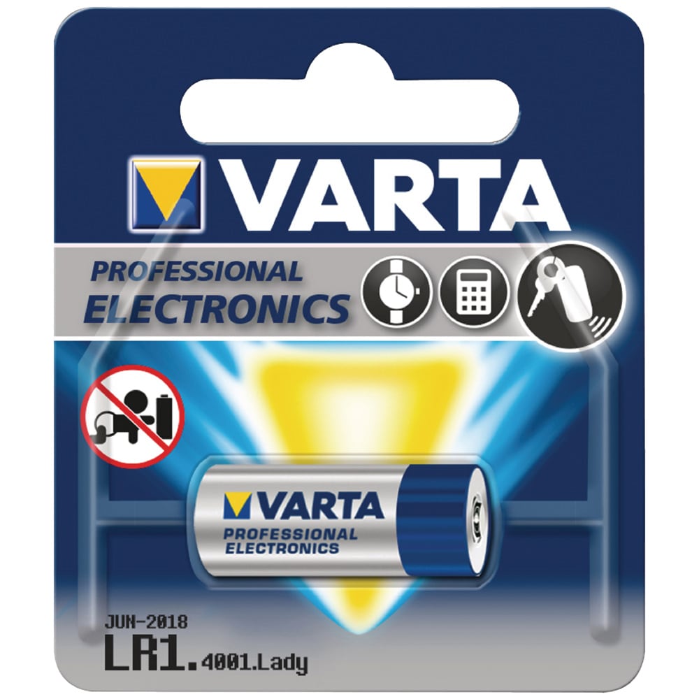 Alkaliparisto 1.5V LR1 Lady N Varta Professional