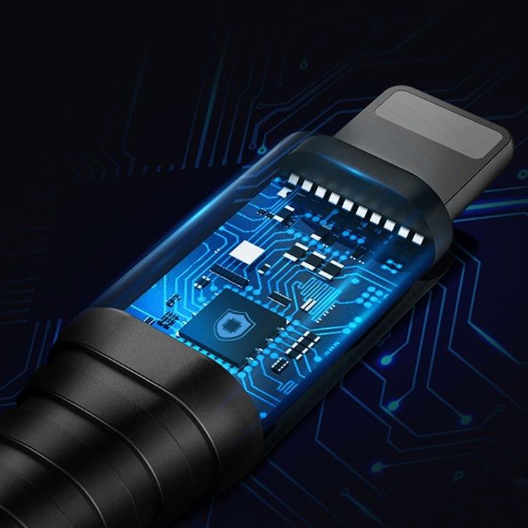 Benks 3i1 Latauskaapeli USB C & Lightning 1.5m Musta
