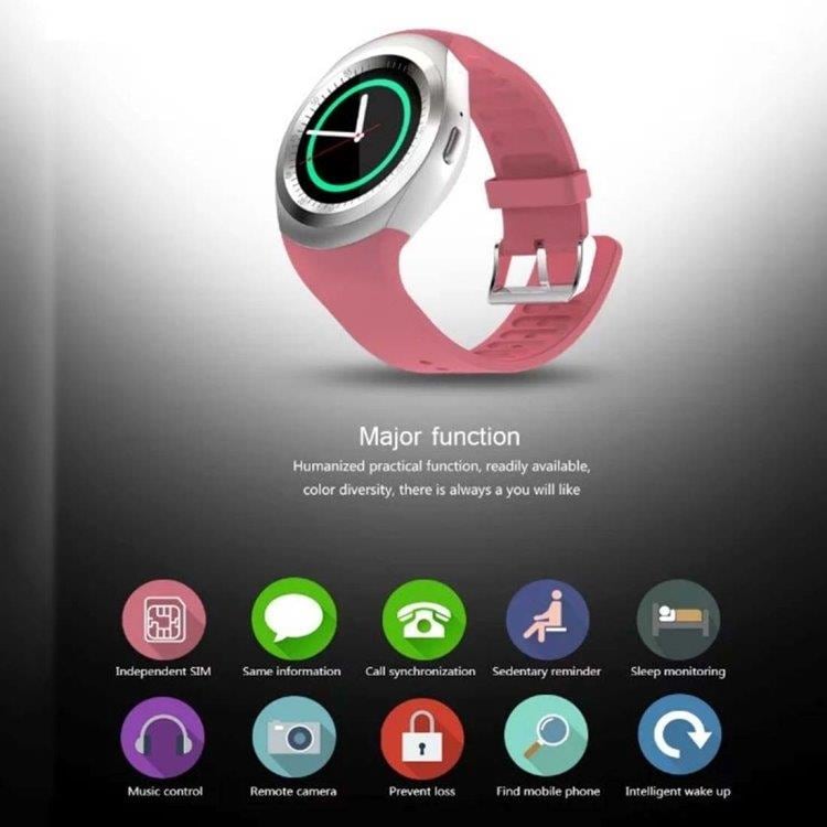 Y1 Smartwatch Sim-kortilla Valkoinen
