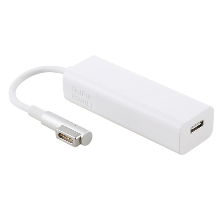AnyWatt 85W USB-C Naaras - MagSafe 1 Muunnin Valkoinen