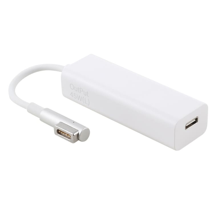 AnyWatt 45W USB-C Naaras - MagSafe 1 Muunnin Valkoinen