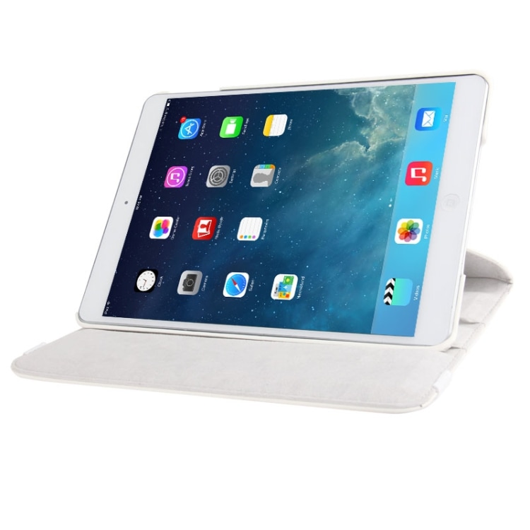 Kotelo 360 iPad 9.7 2018, Air 2, Air malleille - Valkoinen