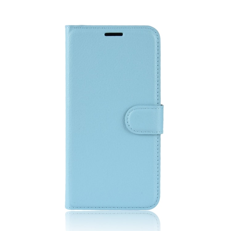 Keinonahkakotelo Korttipaikoilla & Telinetoiminnolla Samsung Galaxy Note 9 Vaaleansininen