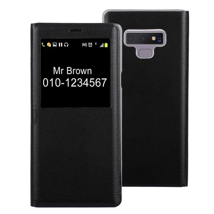 Flip kotelo ID-Ikkunalla Samsung Galaxy Note 9 Musta