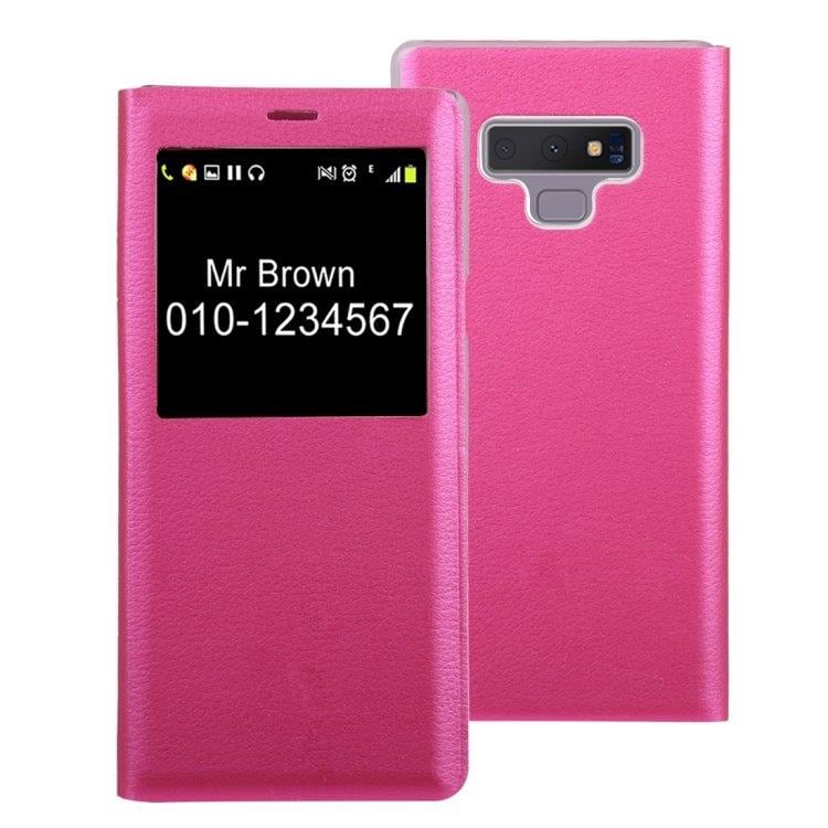 Flip kotelo ID-Ikkunalla Samsung Galaxy Note 9 Pinkki