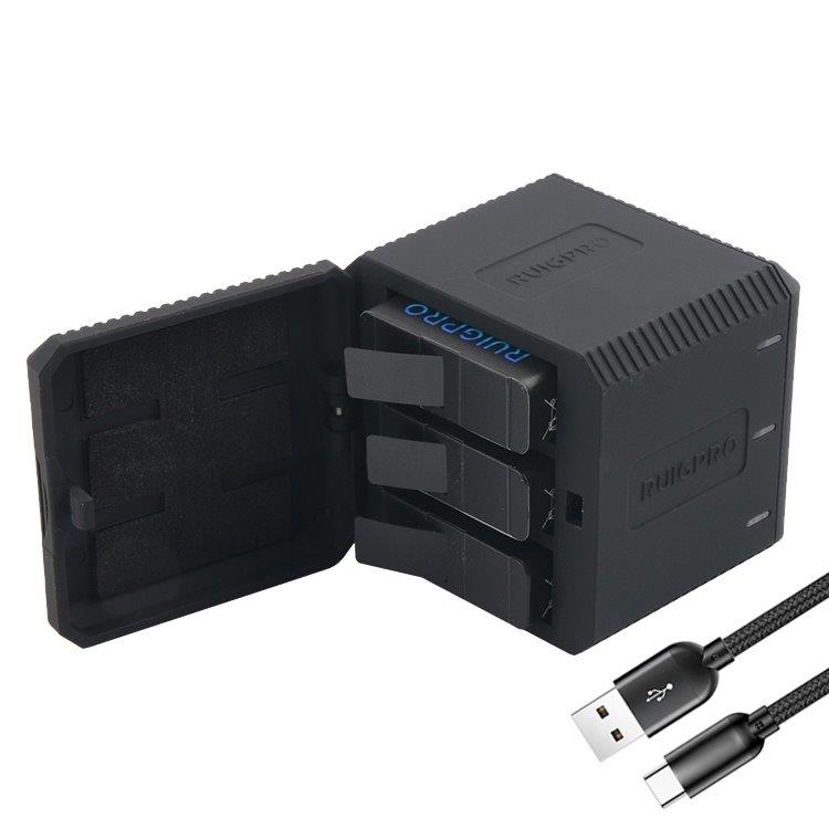 USB Akkulaturi 3 paristoa GoPro HERO6 /5/7