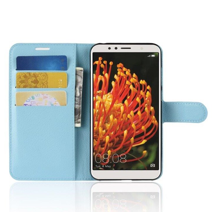 Lompakkokotelo telineellä Huawei Y6 2018 Sininen