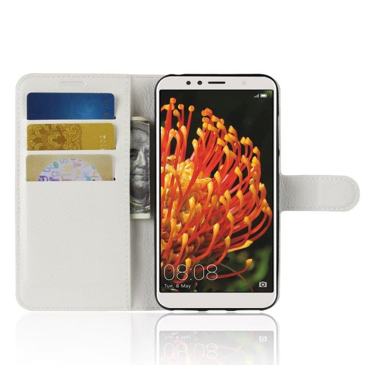 Lompakkokotelo telineellä Huawei Y6 2018 Valkoinen