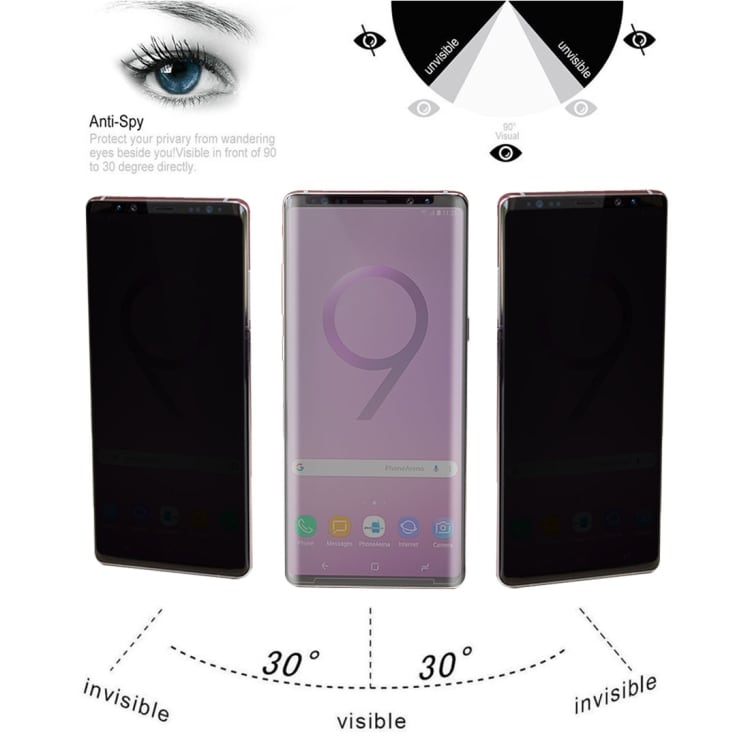 Temperoitu Suojalasi Anti-Glare 9H 3D Samsung Galaxy Note 9
