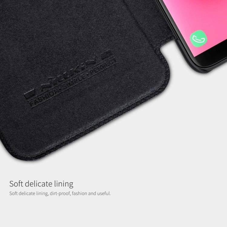 NILLKIN Flip kotelo Korttipaikalla Samsung Galaxy J8 2018, Musta