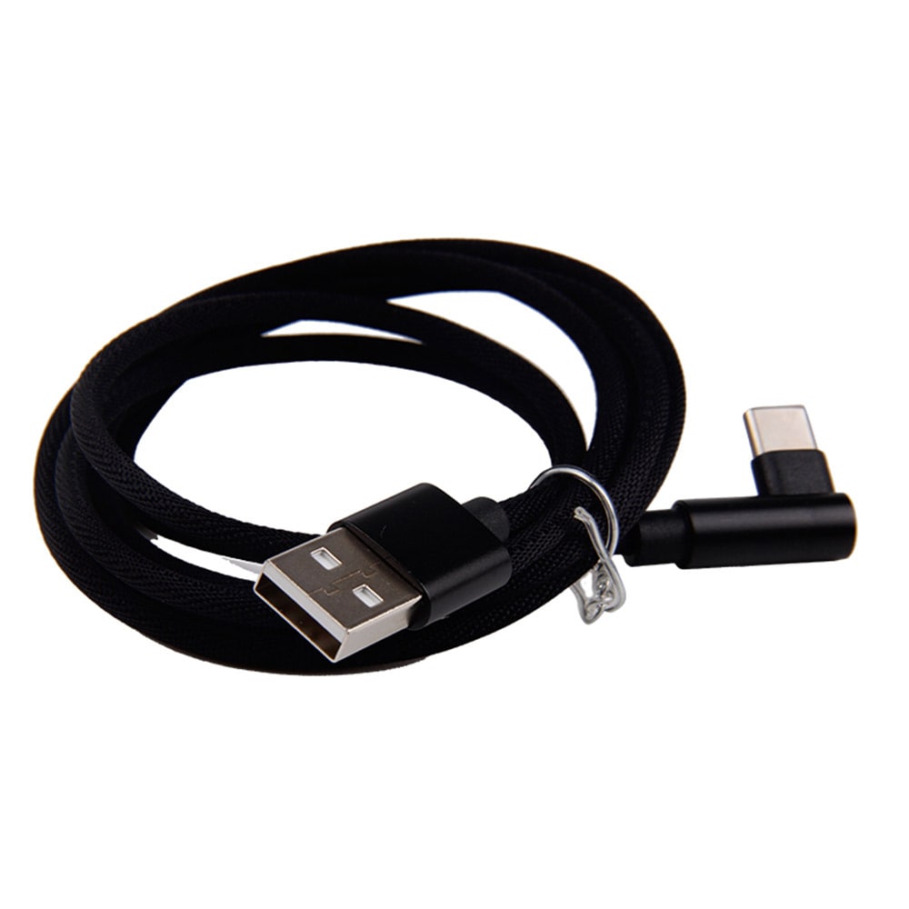 USB Tyyppi-C USB-kaapeli kulma 1,2m Musta