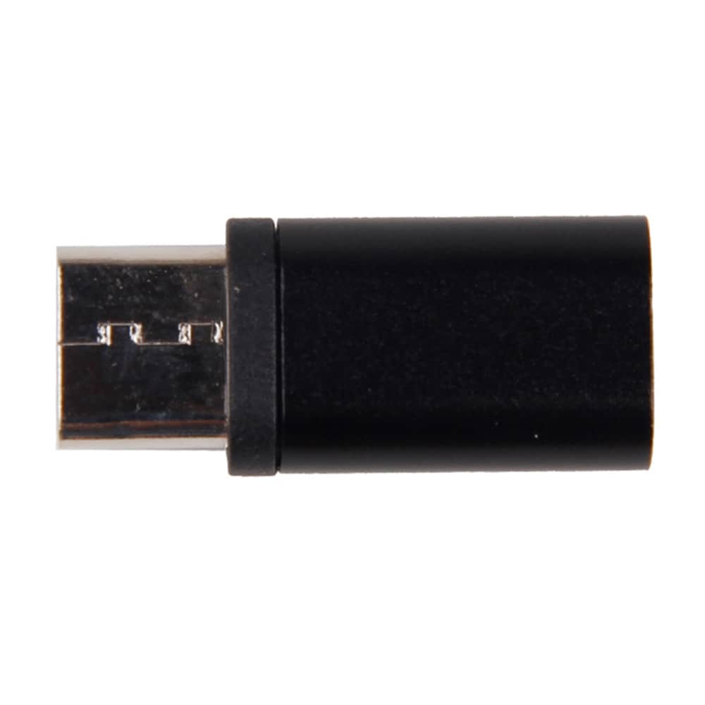 MicroUSB - USB Tyyppi -C-Sovitin Musta