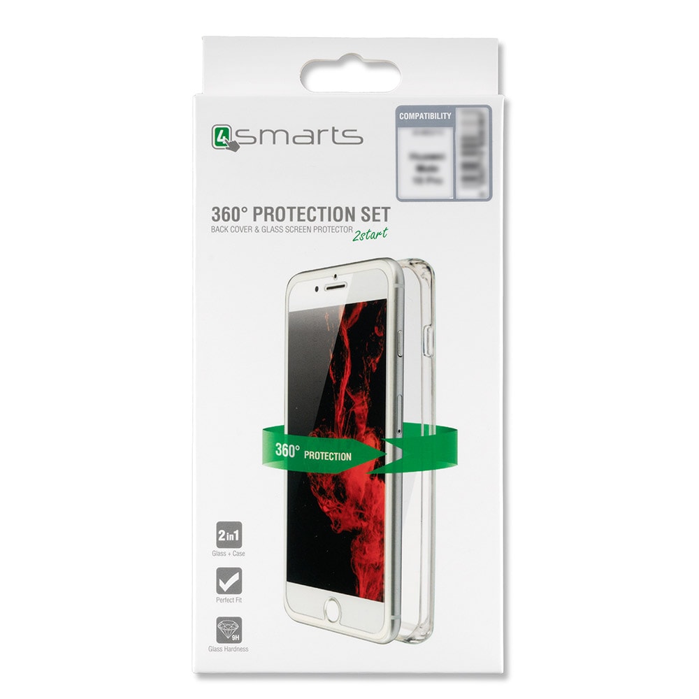 4smarts 360° Protection Set Apple iPhone XR Kirkas