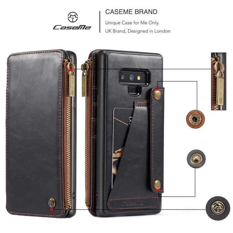 CaseMe-011 Lompakkokotelo Samsung Galaxy Note9 Musta
