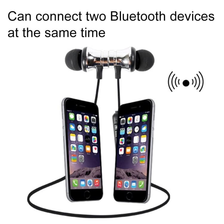XT-11 Bluetooth Headset Magneettinen - Hopea