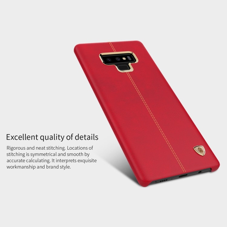 NILLKIN Englon Keinonahkakuori Samsung Galaxy Note 9 Punainen