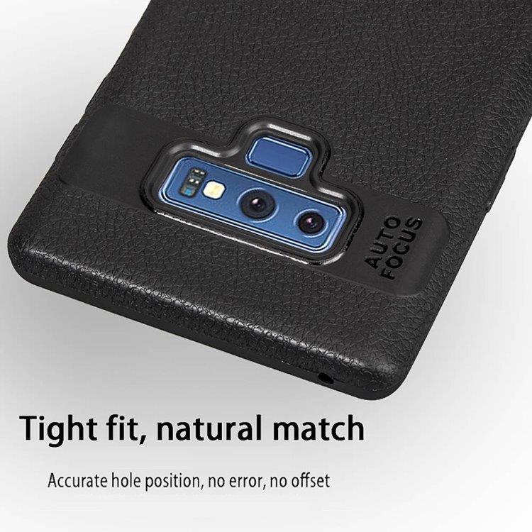 Litchi TPU Takakuori Samsung Galaxy Note 9 Musta