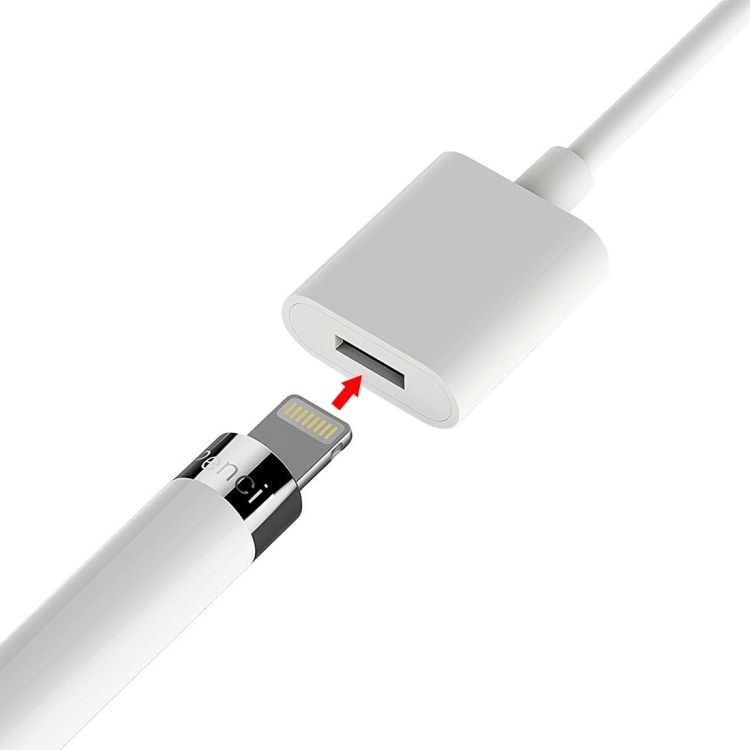 USB Latauskaapeli Apple Pencil Valkoinen