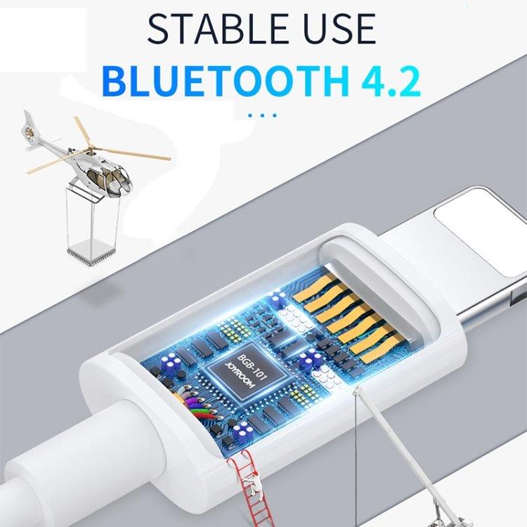 JOYROOM JR-EP2 Langallinen Bluetooth Headset iPhone Valkoinen